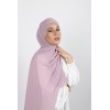 Hijab prêt a porter mauve pour femme hidjab jeune fille