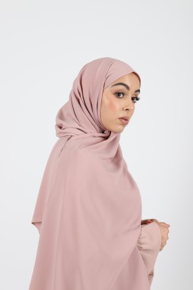 Hijab silk medina powder pink color