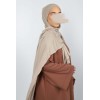 Sequined slip-on hijab