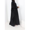 Abaya Bahrein Mani noir