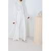 Abaya Dubai Maya brodé blanc