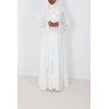Abaya Dubai Maya brodé blanc