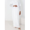 Under white abaya easy to put on for abaya or kimono