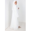 Abaya Dubai Zayna 3 pieces white