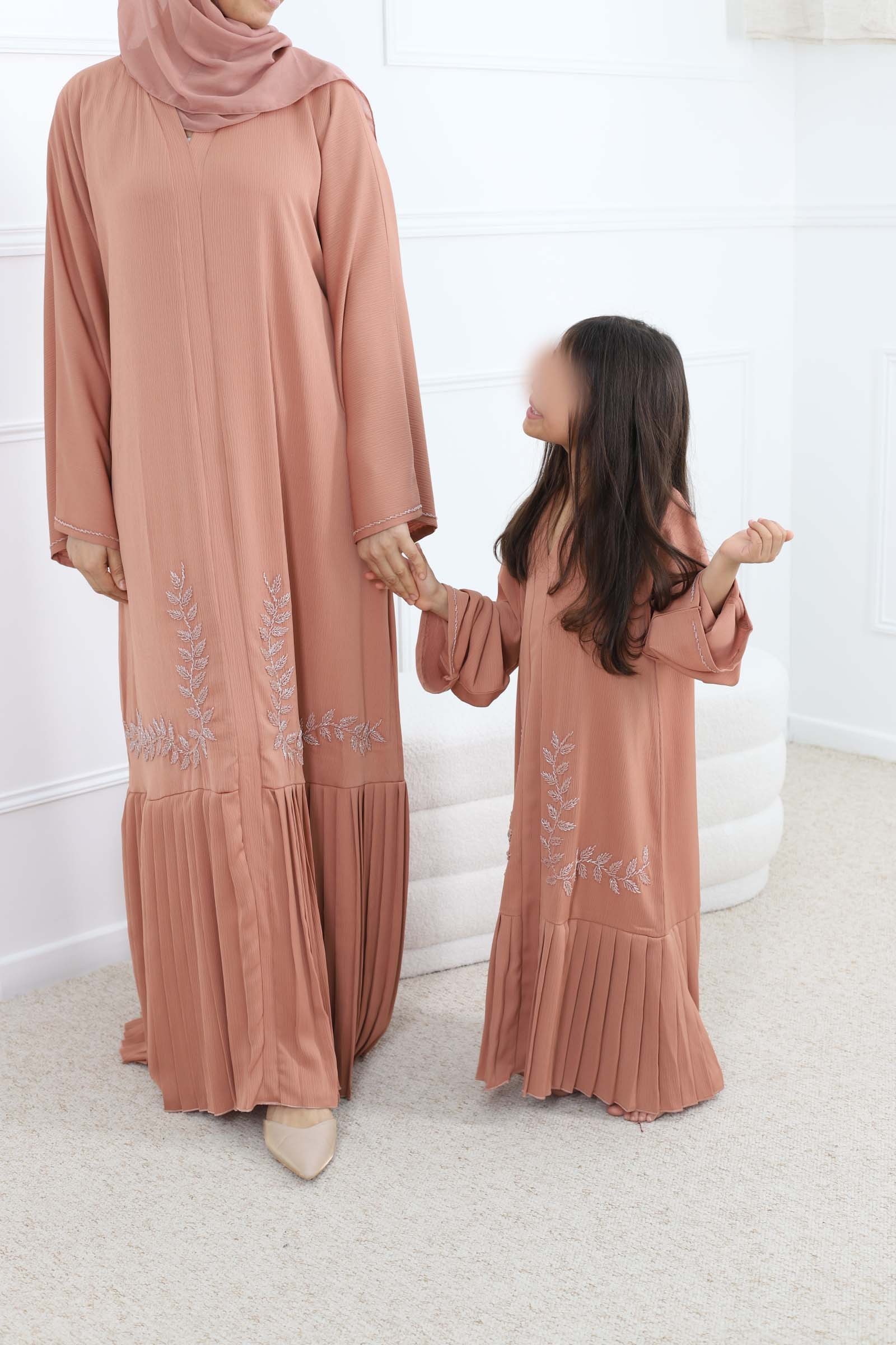 Abaya mère -fille dubai , tenue pour enfant  ,abaya pour fille 2024