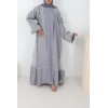 Abaya kimono Fatima gris