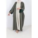 Abaya farasha Oman kaki