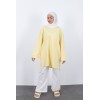 T-shirt oversize poussin