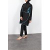 Burkini akila grande taille noir