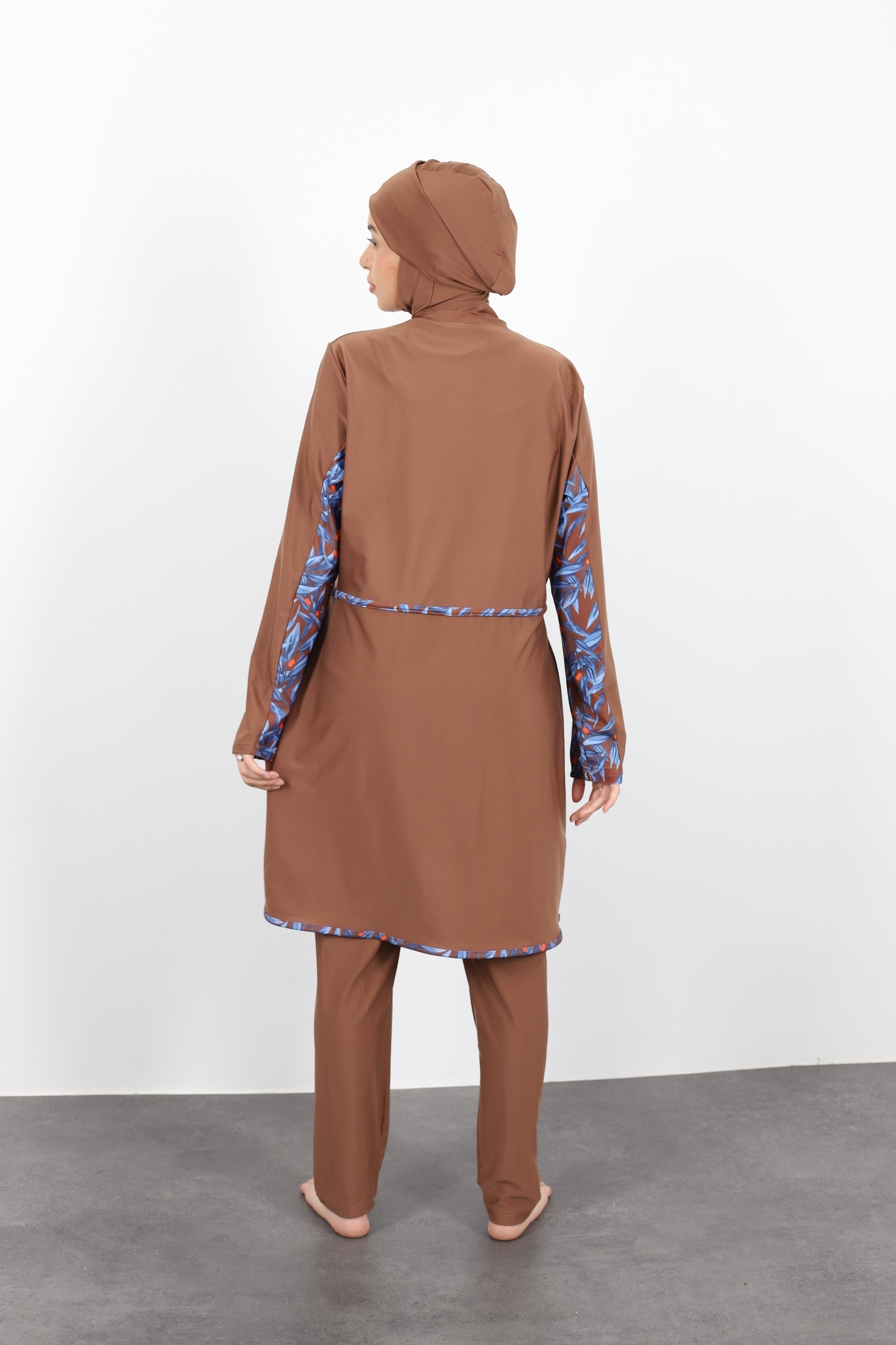 Burkini tunique et pantalon large pour femme femme voilée maillot 