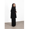 Set woman veiled skirt black , hijeb woman 2023