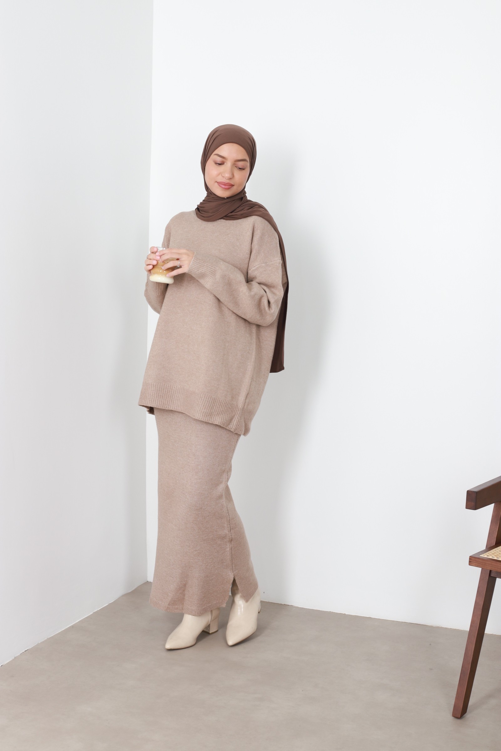 Ensemble jupe modeste fashion femme hidjab