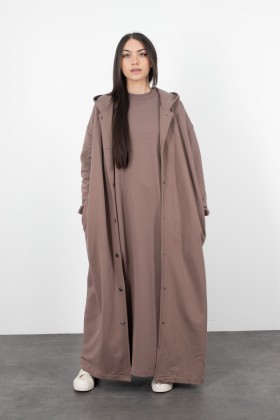 modest fashion long dress with pocket