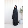 prayer dress with khimar in satin ideal umrah and hajj ramadan 2024