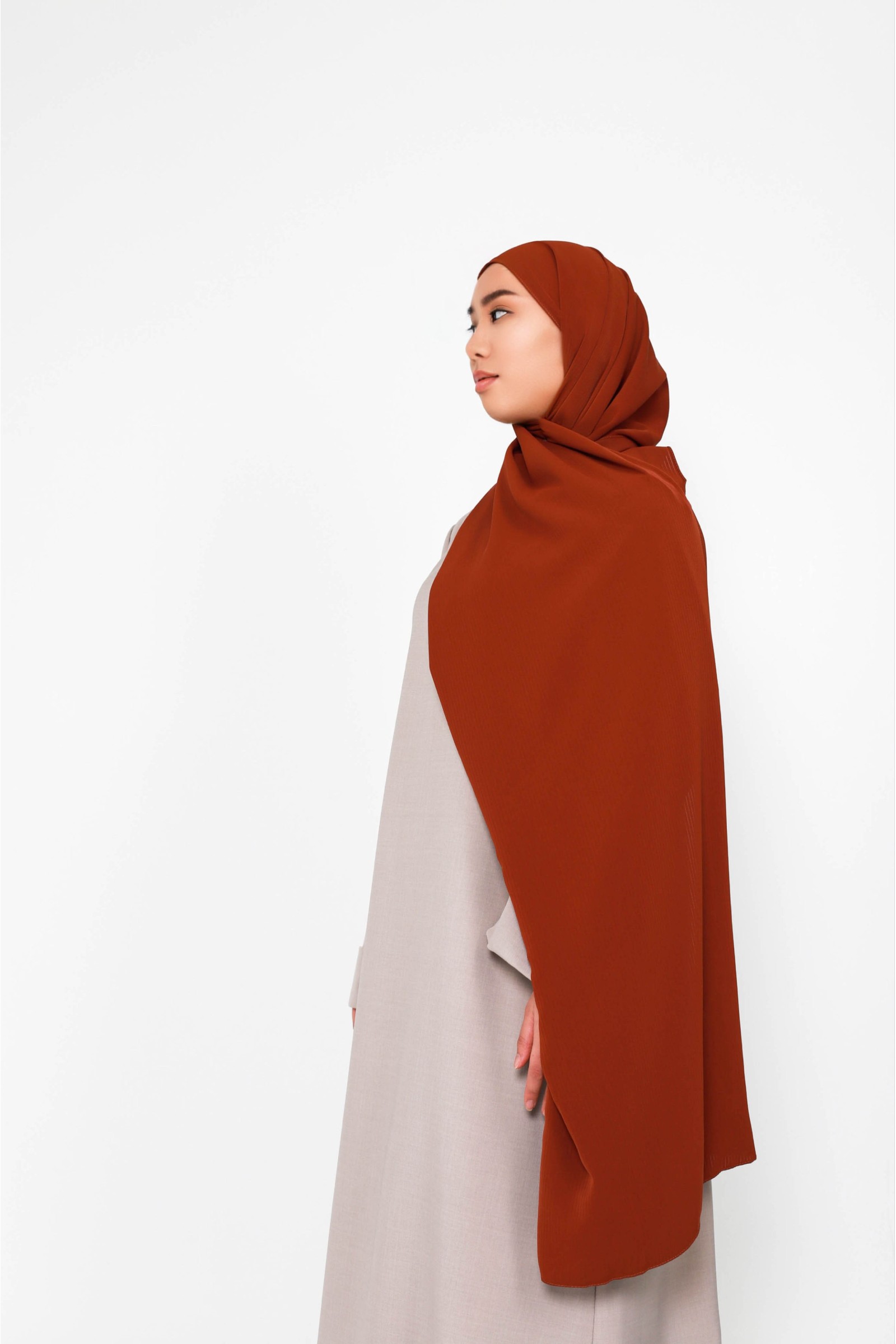 Foulard facile à mettre sans pince idéale pour la femme musulmane