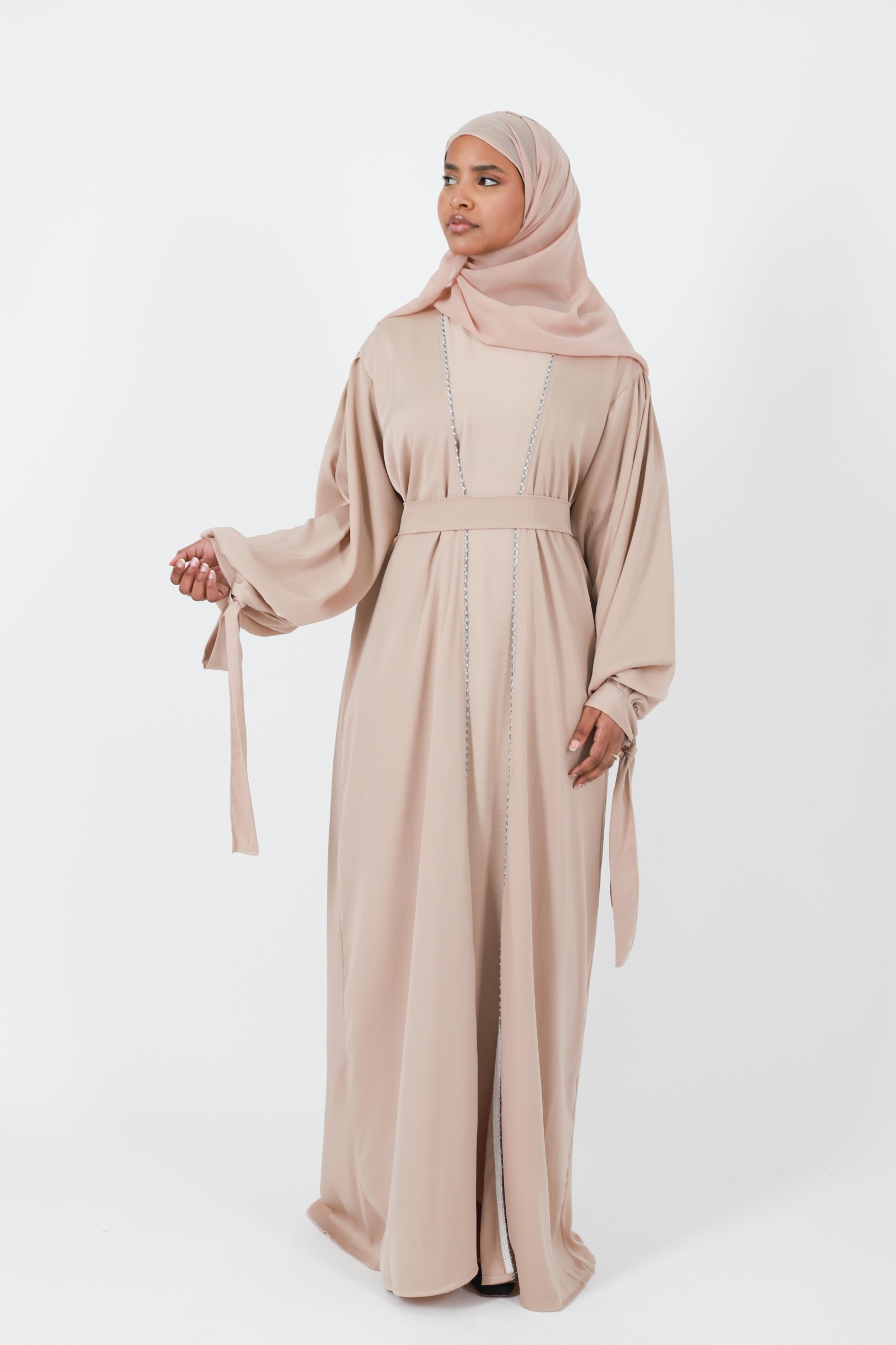 Party outfit for aid events, wedding, abaya dubai Muslim woman