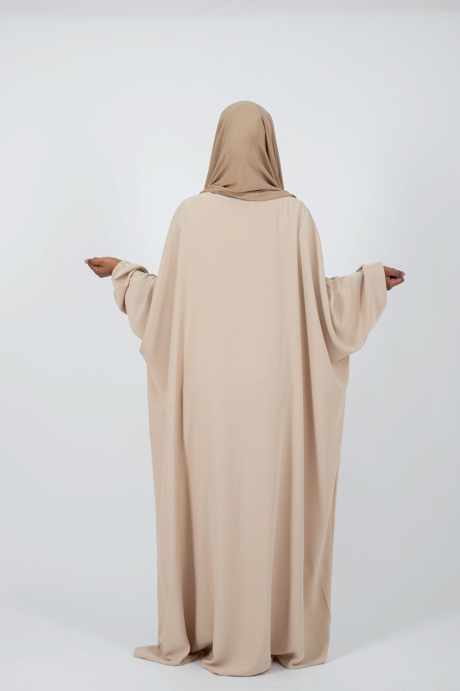 Prien Robe Longue De Priere Pour Femme Avec Tapis De Hijab, Vetement Pour Femmes, Abaya Islamique, Robe Musulman (FR/ES, Alpha/lettres, Taille Unique, Taille Normale, Taille Normale, Bleu Marine