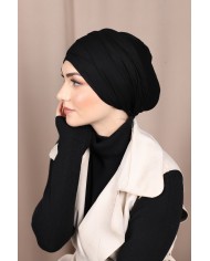 Turban à enfiler noir