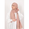 Hijab à enfiler mousseline rose